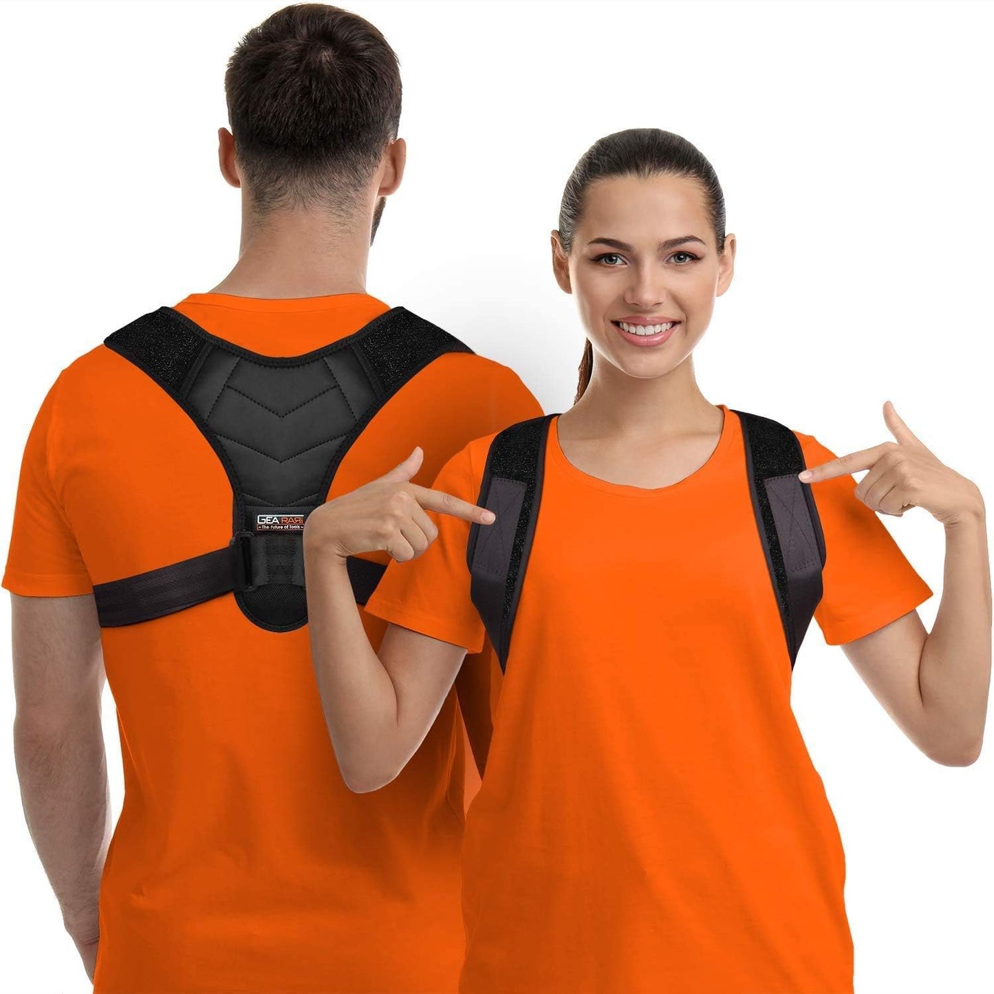 Posture Corrector for Men and Women, Upper Back Brace for Clavicle Support, Adjustable Back Straightener Belt and Providing Pain Relief from Neck, Back & Shoulder SMALL